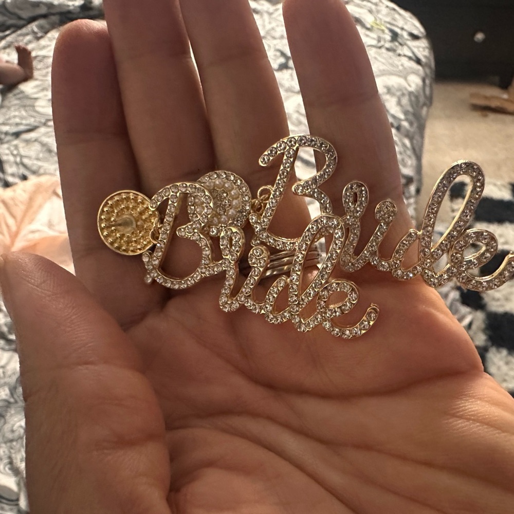 Gold and Silver Bride Earrings